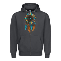 Smoke dreamer catcher sunflower Zipper Hoodie - JahusDesignShop