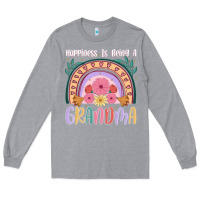 Heather Grey happiness is being a grandma Long Sleeve Tee - JahusDesignShop