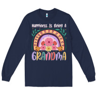 Navy happiness is being a grandma Long Sleeve Tee - JahusDesignShop