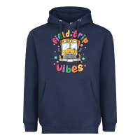 Navy field trip vibes Heavyweight Hoodie - MaliasSmallBusiness