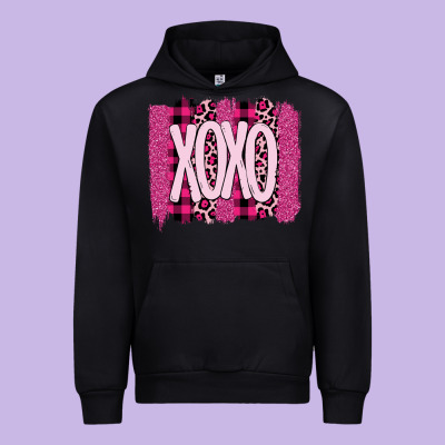 Love Xoxo Brushstrokes Valentines Urban Hoodie Designed By Bettercallsaul