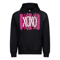 Black Love Xoxo Brushstrokes Valentines Urban Hoodie - Bettercallsaul