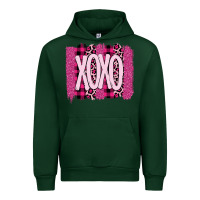 Forest Green Love Xoxo Brushstrokes Valentines Urban Hoodie - Bettercallsaul