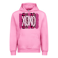 Fuchsia Pink Love Xoxo Brushstrokes Valentines Urban Hoodie - Bettercallsaul