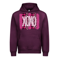 Mauve Wine Love Xoxo Brushstrokes Valentines Urban Hoodie - Bettercallsaul