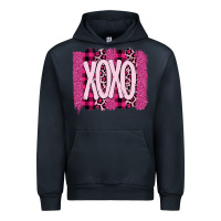 Navy Love Xoxo Brushstrokes Valentines Urban Hoodie - Bettercallsaul