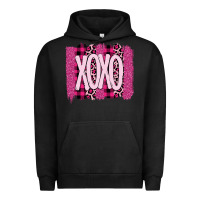 Pigment Black Love Xoxo Brushstrokes Valentines Urban Hoodie - Bettercallsaul