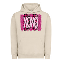 Pigment French Oak Love Xoxo Brushstrokes Valentines Urban Hoodie - Bettercallsaul