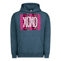 Pigment Midnight Navy Love Xoxo Brushstrokes Valentines Urban Hoodie - Bettercallsaul