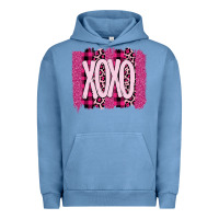 Pigment Pebble Blue Love Xoxo Brushstrokes Valentines Urban Hoodie - Bettercallsaul