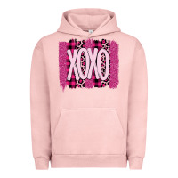 Pigment Salmon Love Xoxo Brushstrokes Valentines Urban Hoodie - Bettercallsaul