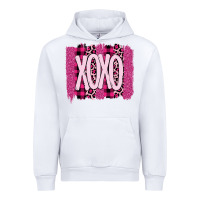 White Love Xoxo Brushstrokes Valentines Urban Hoodie - Bettercallsaul
