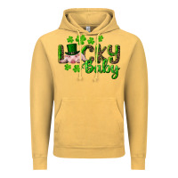 Vintage Mustard Lucky Baby With Pig Vintage Hoodie - RanaPortraitStore