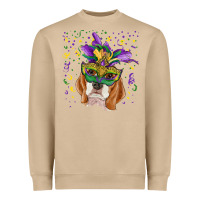 Mushroom mardi gras  mask beagle Heavyweight Sweatshirt - RanaPortraitStore