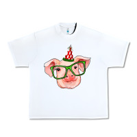 White pig christmas Urban Heavy Tee - RanaPortraitStore