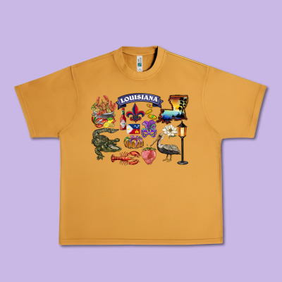 Preview Louisiana State Urban Heavy Tee Designed By Barkaloodesign