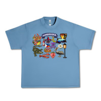 Pebble Blue preview louisiana state Urban Heavy Tee - BarkalooDesign