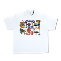 White preview louisiana state Urban Heavy Tee - BarkalooDesign