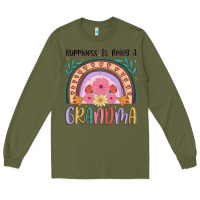 Army Green happiness is being a grandma Long Sleeve Tee - JahusDesignShop