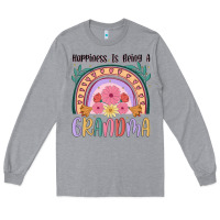 Heather Grey happiness is being a grandma Long Sleeve Tee - JahusDesignShop