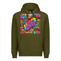 Army Green Pride LGBTQ+ Proud Mom With Leoapard Patterns Premium Hoodie - BundleAndBundleShop