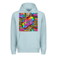 Blue Mist Pride LGBTQ+ Proud Mom With Leoapard Patterns Premium Hoodie - BundleAndBundleShop