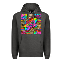 Charcoal Heather Pride LGBTQ+ Proud Mom With Leoapard Patterns Premium Hoodie - BundleAndBundleShop