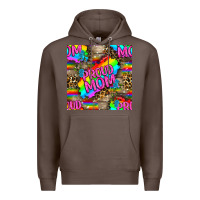 Coffee Pride LGBTQ+ Proud Mom With Leoapard Patterns Premium Hoodie - BundleAndBundleShop