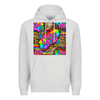 Dove Grey Pride LGBTQ+ Proud Mom With Leoapard Patterns Premium Hoodie - BundleAndBundleShop