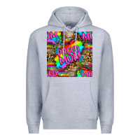 Heather Grey Pride LGBTQ+ Proud Mom With Leoapard Patterns Premium Hoodie - BundleAndBundleShop