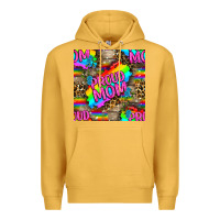 Mustard Pride LGBTQ+ Proud Mom With Leoapard Patterns Premium Hoodie - BundleAndBundleShop