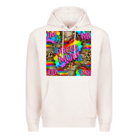 Pale Pink Pride LGBTQ+ Proud Mom With Leoapard Patterns Premium Hoodie - BundleAndBundleShop