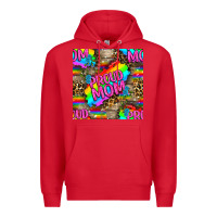 Red Pride LGBTQ+ Proud Mom With Leoapard Patterns Premium Hoodie - BundleAndBundleShop