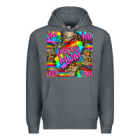 Rock Pride LGBTQ+ Proud Mom With Leoapard Patterns Premium Hoodie - BundleAndBundleShop