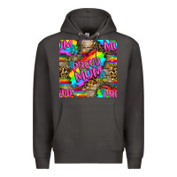Smoke Pride LGBTQ+ Proud Mom With Leoapard Patterns Premium Hoodie - BundleAndBundleShop