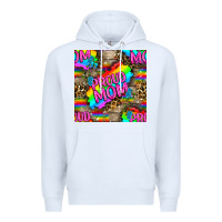 White Pride LGBTQ+ Proud Mom With Leoapard Patterns Premium Hoodie - BundleAndBundleShop