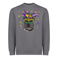 Storm mardi gras  mask pitbull Heavyweight Sweatshirt - RanaPortraitStore