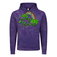 Cloud Purple Lucky charm rainbow and shamrocks Vintage Hoodie - RanaPortraitStore