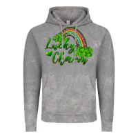 Cloud Rock Lucky charm rainbow and shamrocks Vintage Hoodie - RanaPortraitStore