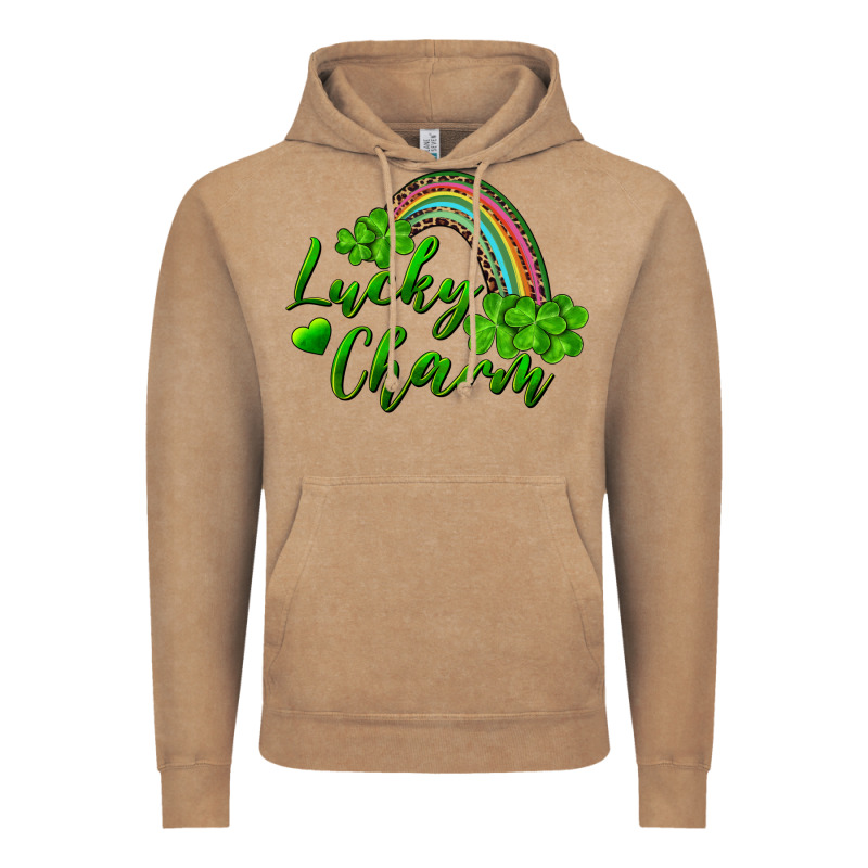 Lucky Charm Rainbow And Shamrocks Vintage Hoodie by RanaPortraitStore | Teevron