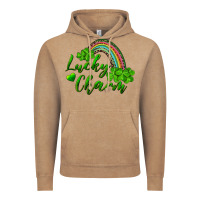 Vintage Coffee Lucky charm rainbow and shamrocks Vintage Hoodie - RanaPortraitStore