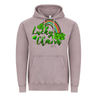 Vintage Zinc Lucky charm rainbow and shamrocks Vintage Hoodie - RanaPortraitStore