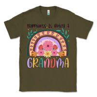 Army Green happiness is being a grandma Classic Tee - JahusDesignShop