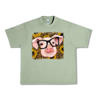 Oil Green sunflowers pig Urban Heavy Tee - RanaPortraitStore
