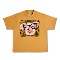 Peanut Butter sunflowers pig Urban Heavy Tee - RanaPortraitStore