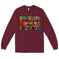 Burgundy christmas spirit activate Long Sleeve Tee - AdoDesignShop