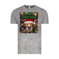 Cloud Rock merry christmas heifer with cowbells Vintage Tee - RanaPortraitStore
