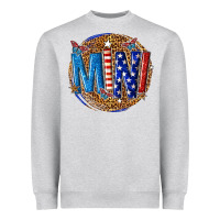 Heather Grey mini Heavyweight Sweatshirt - texasbilliewilder
