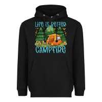 Black life is better by the camp fire Heavyweight Hoodie - MaliasSmallBusiness