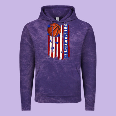 Basketball American Flag Vintage Hoodie Designed By Texasbilliewilder